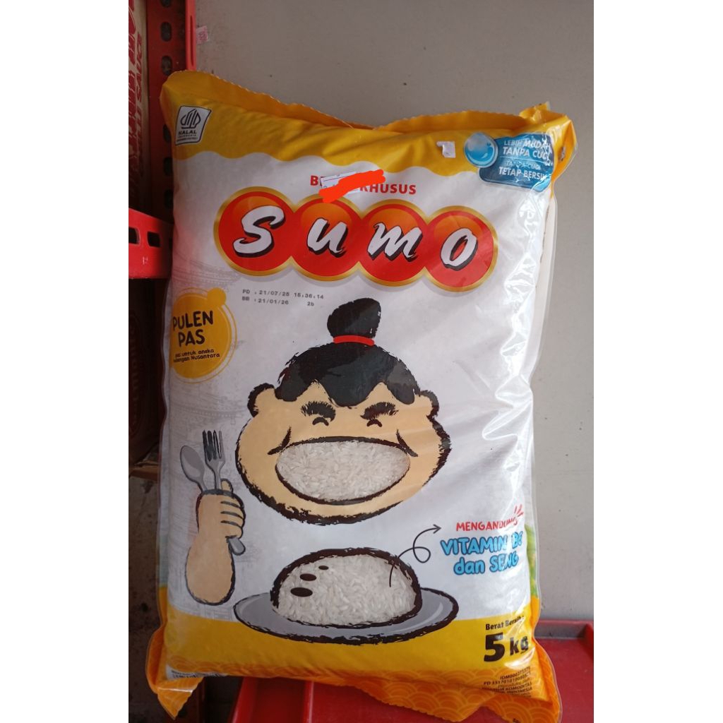 

SUMO kuning Beras Khusus 5kg Bersih Pulen