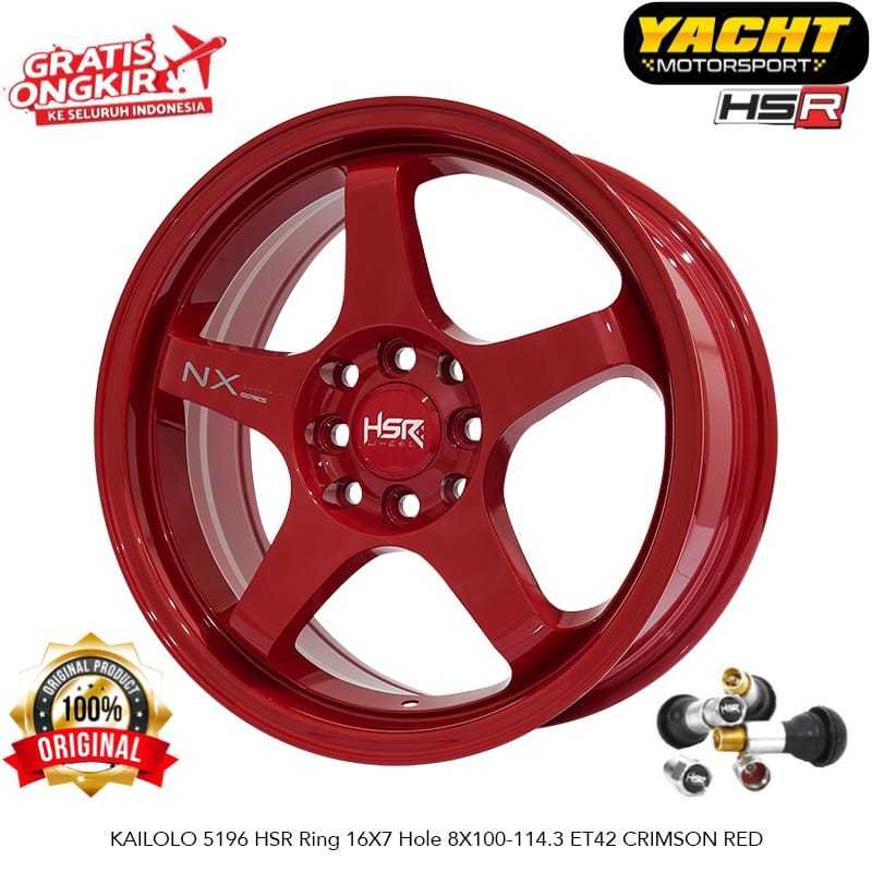 Velg HSR KAILOLO NX Series Ring 16 JDM Style Mobil Corolla Yaris Brio Swift Livina Avanza Dll