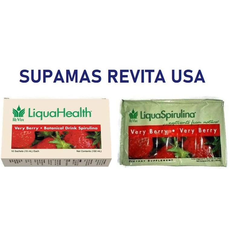Liqua Health / Spirulina LH LS Very Berry Re-Vita Kemasan asli USA LiquaHealth LiquaSpirulina