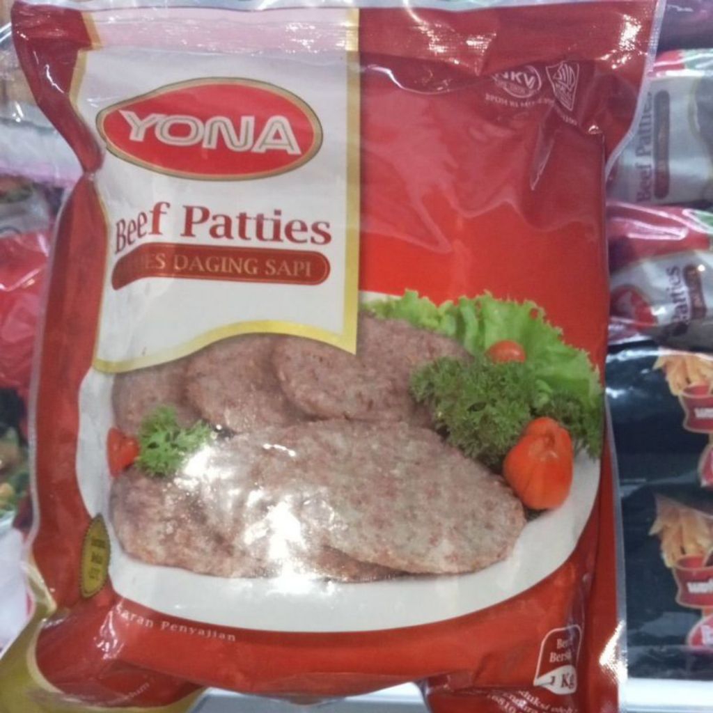 

Yona Patty Burger Beef isi 10 pcs 500gr (Frozen Food)