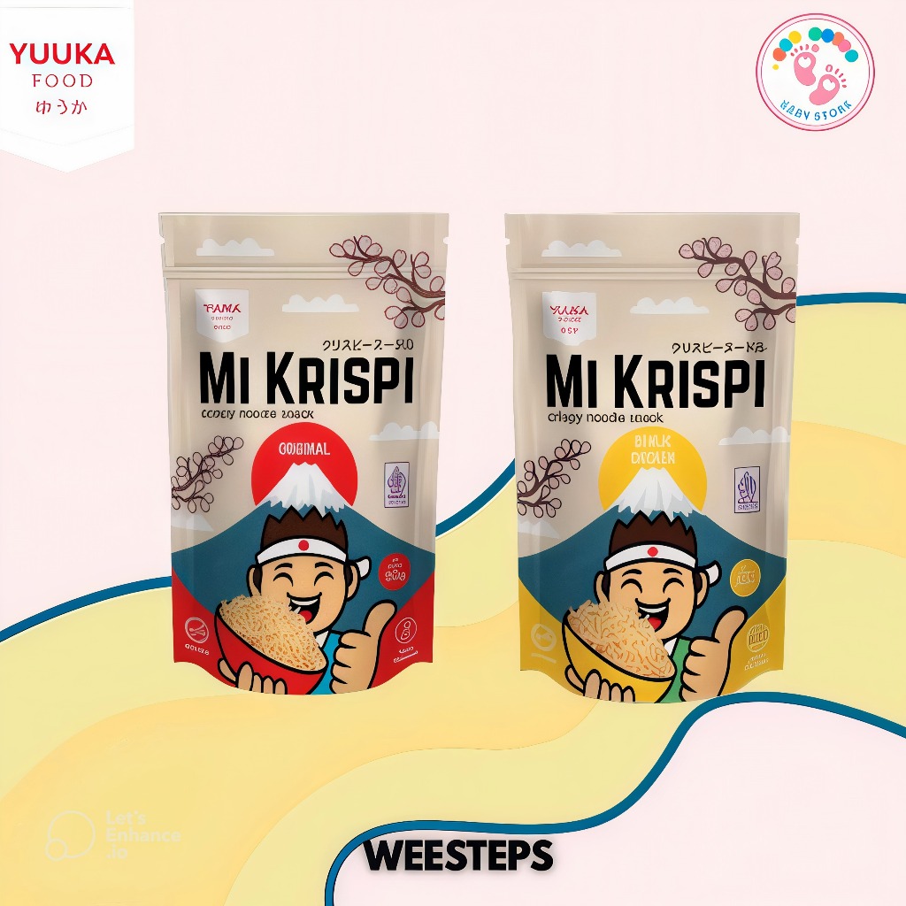 

Yuuka Food MI Krispi Rasa Garlic Chicken 50gr / Yuuka Food MI Krispi Rasa Original 50gr