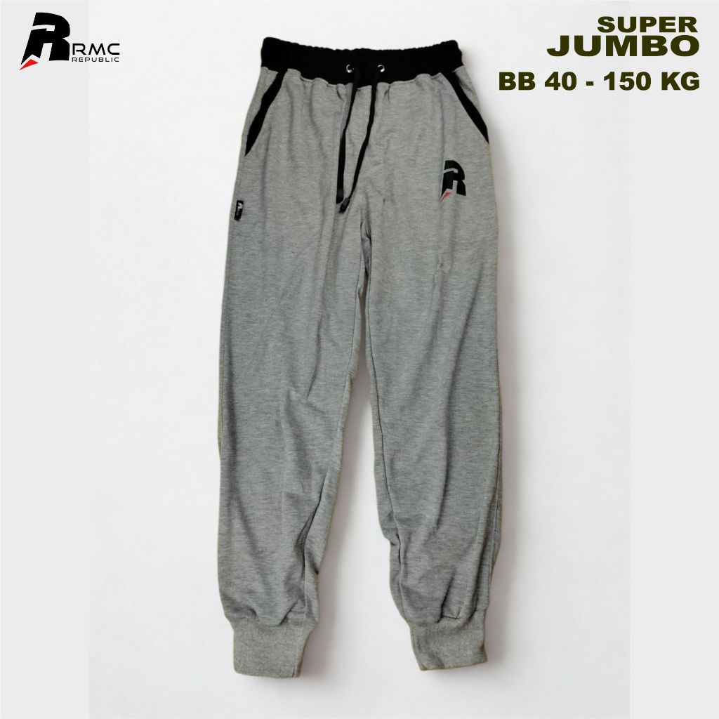 RMC Republic - Celana Jogger Panjang Dewasa Polos Misty Muda Pria Wanita