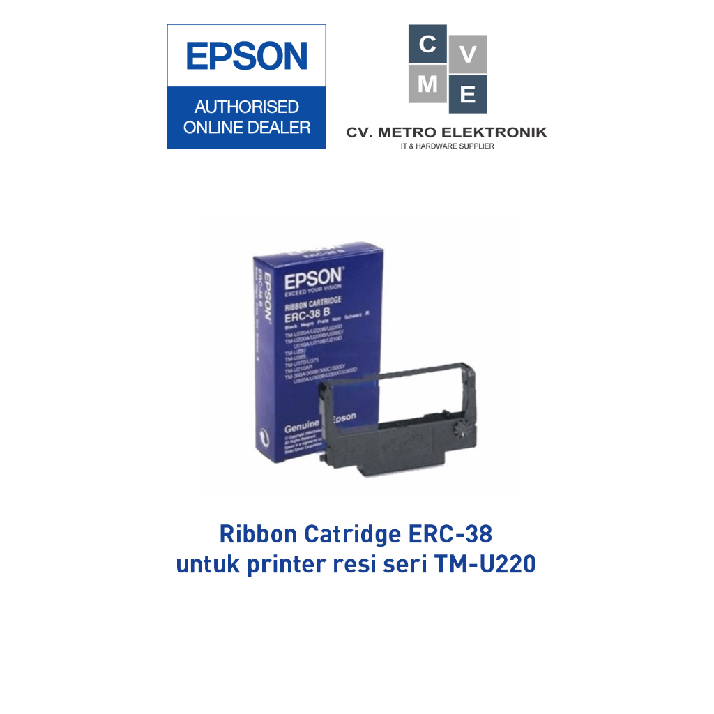 Ribbon Catridge ERC38 ERC 38B ERC-38 ERC38B TM-U220 TMU220 TM220 Original