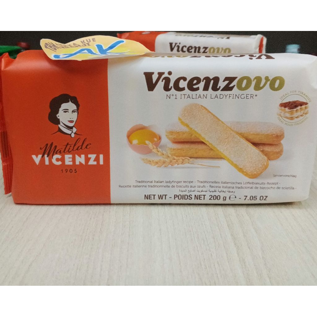 

Vicenzovo Lady Finger 200gr/Lady Finger Matilde Vincenzovo untuk tiramisu