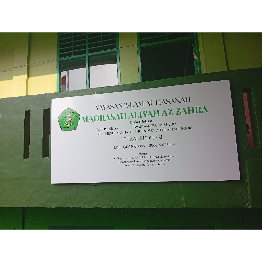 

Papan Nama Yayasan/Papan Nama Sekolah/Papan nama Hotel atau tempat wahana/ Papan Nama Kantor PT/CV