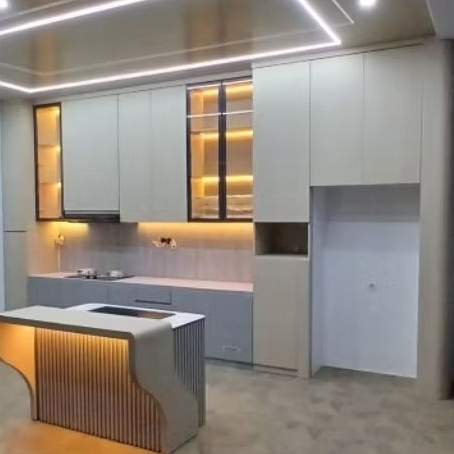 kitchen set minimalis , kitchen set mewah , kitchen set custom HPL TACO