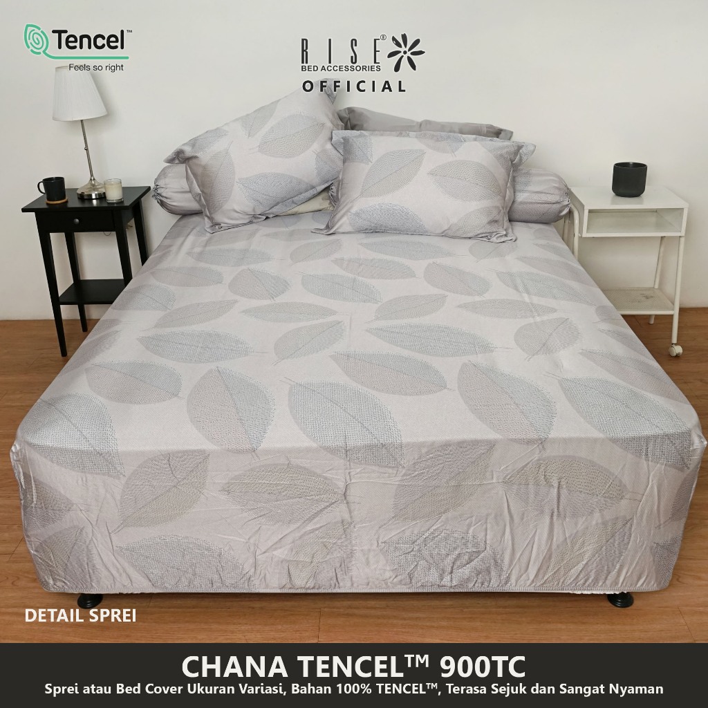Rise Sprei Bahan TENCEL™ Lyocell 900TC Motif Chana
