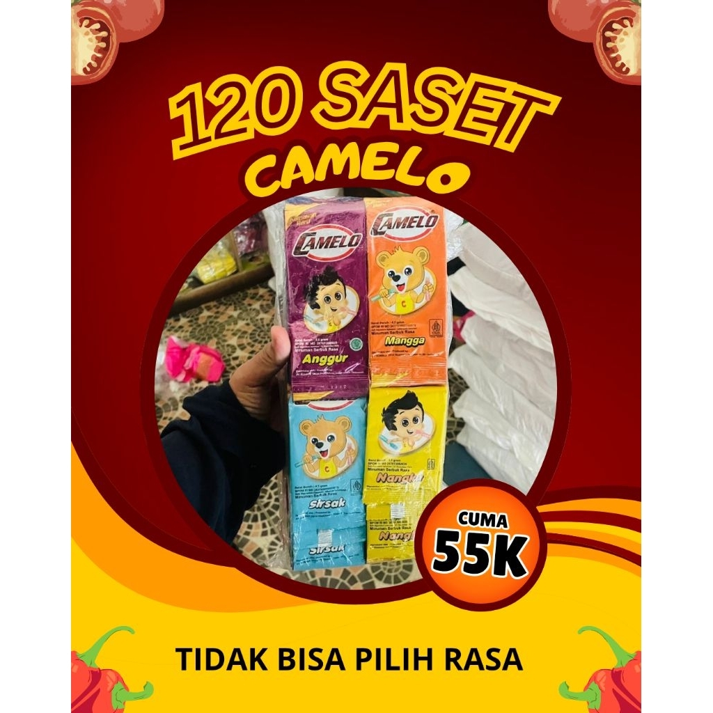 

(120 Saset) Serbuk Camelo Campur (tidak bisa pilih rasa)