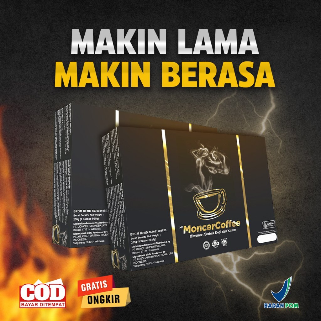 

Monceer Kopi Minuman Berkhasiat Aman 100% Herbal Alami Bersertifikat BPOM & HALAL