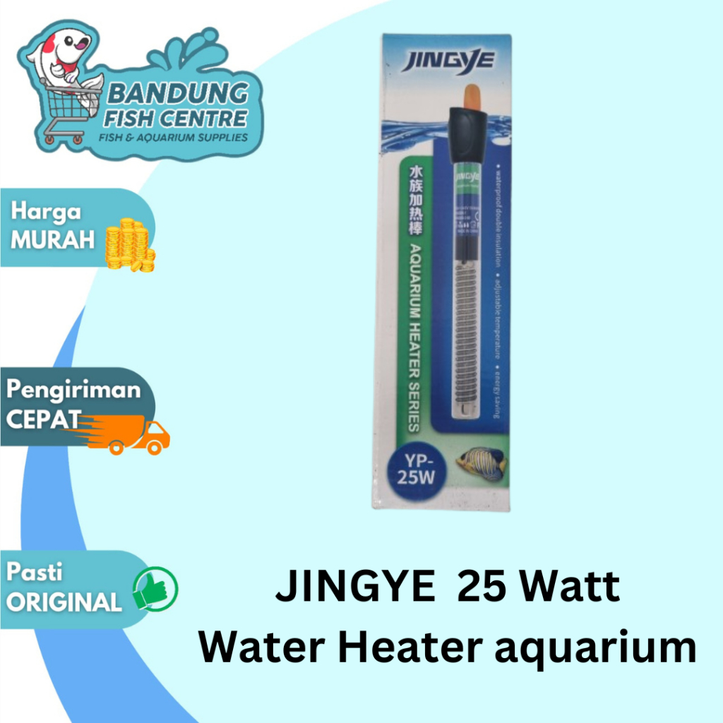 Jingye 25 Watt Heater Aquarium Untuk Aquascape