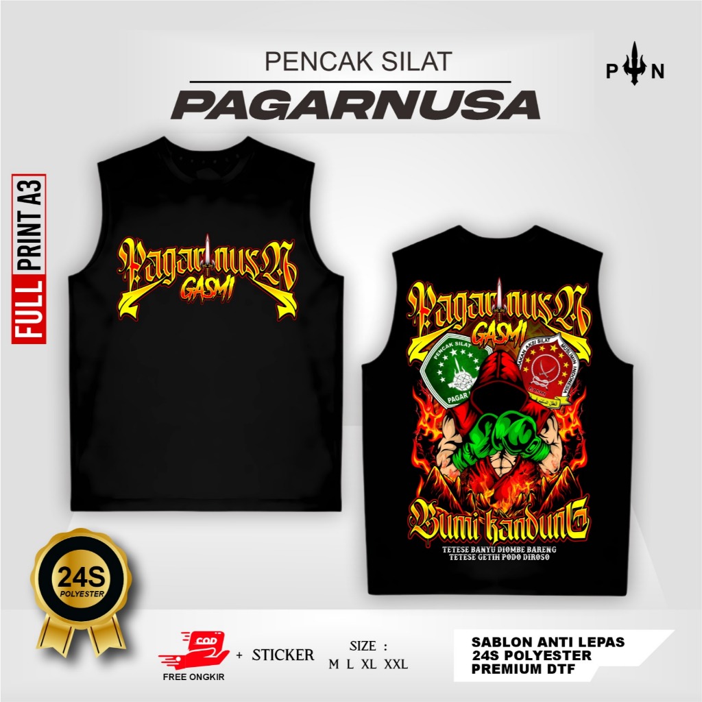 KAOS SINGLET PAGAR NUSA PAGAR NUSA GASMI BUMI KANDUNG - SINGLET PAGAR NUSA TERBARU - SINGLET PAGAR N