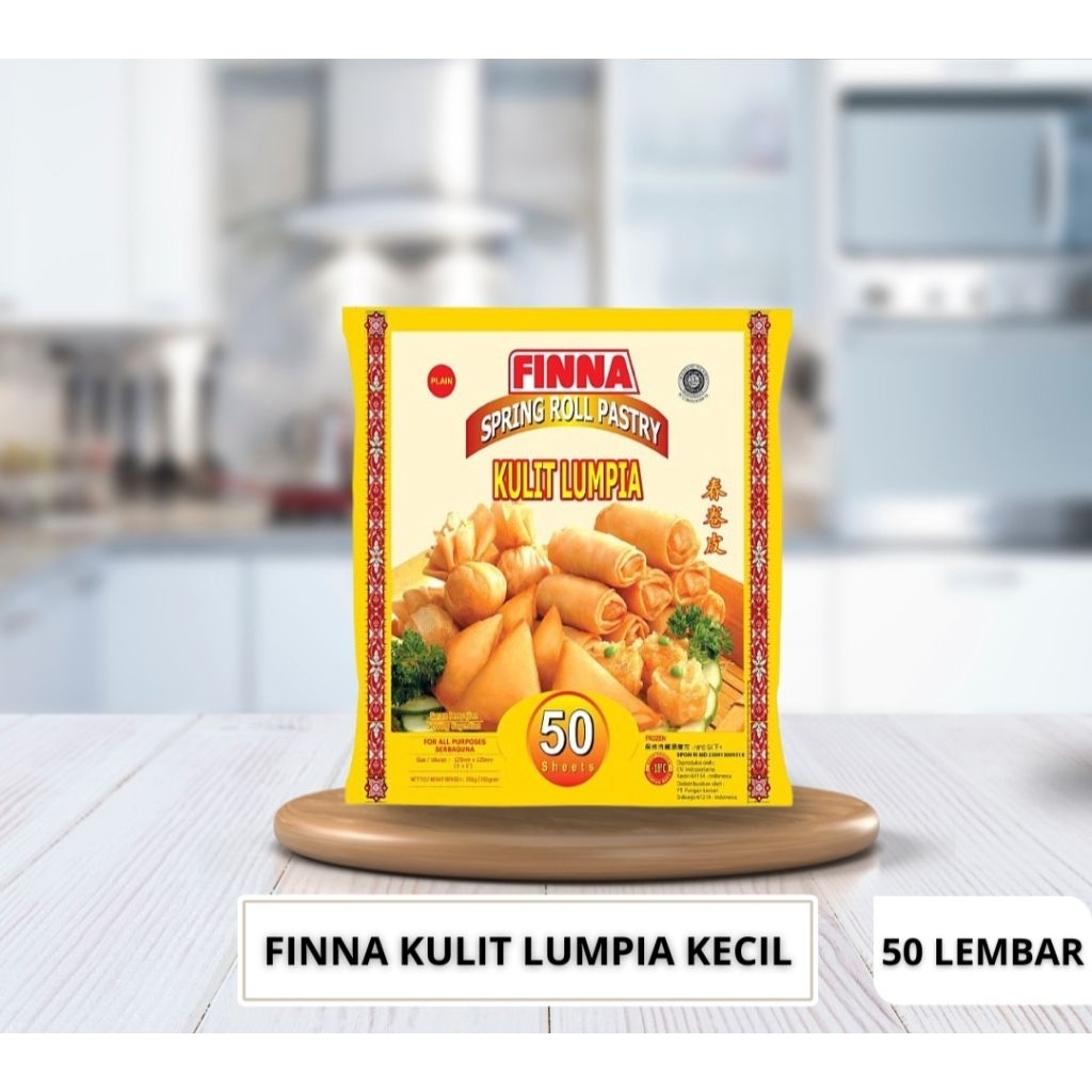 

Kulit lumpia finna spring roll pastry | 5*40 200g 50lembar
