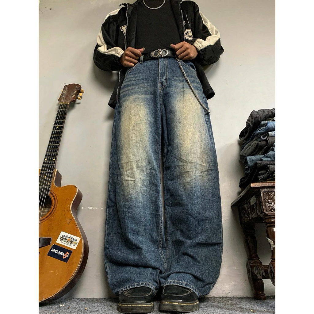 retro wash baggy jeans by jjim