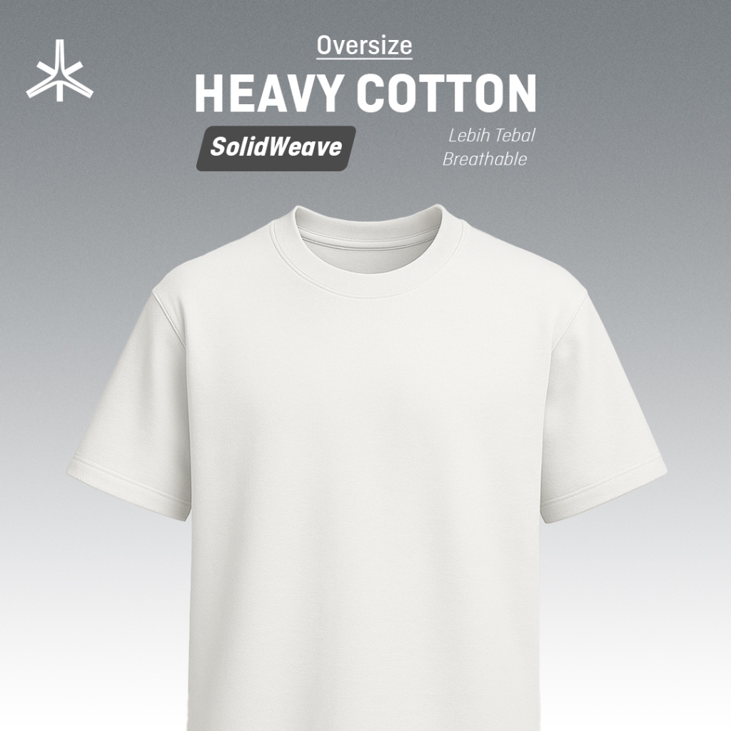 Above.id - Kaos Polos Oversize Heavyweight Cotton 16S Baju Unisex Wanita Pria T-Shirt (27105)