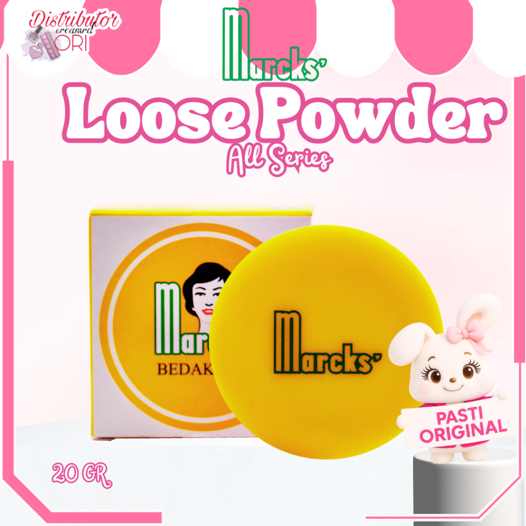 Marcks Active Loose Powder Beauty Powder 20gr - Bedak Tabur | Distributor Cream Ori