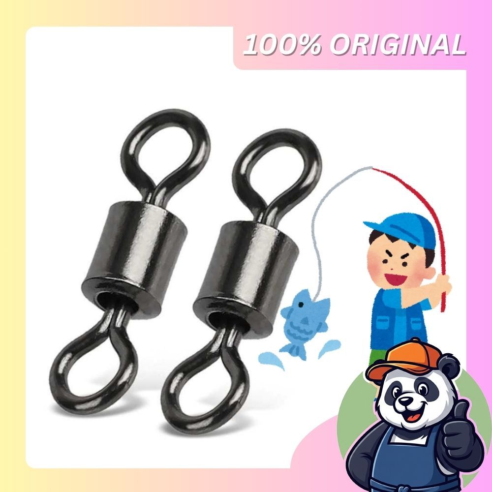 100 PCS Kili Pancing Swivel Kili-kili Pancing Stainless Steel No.5