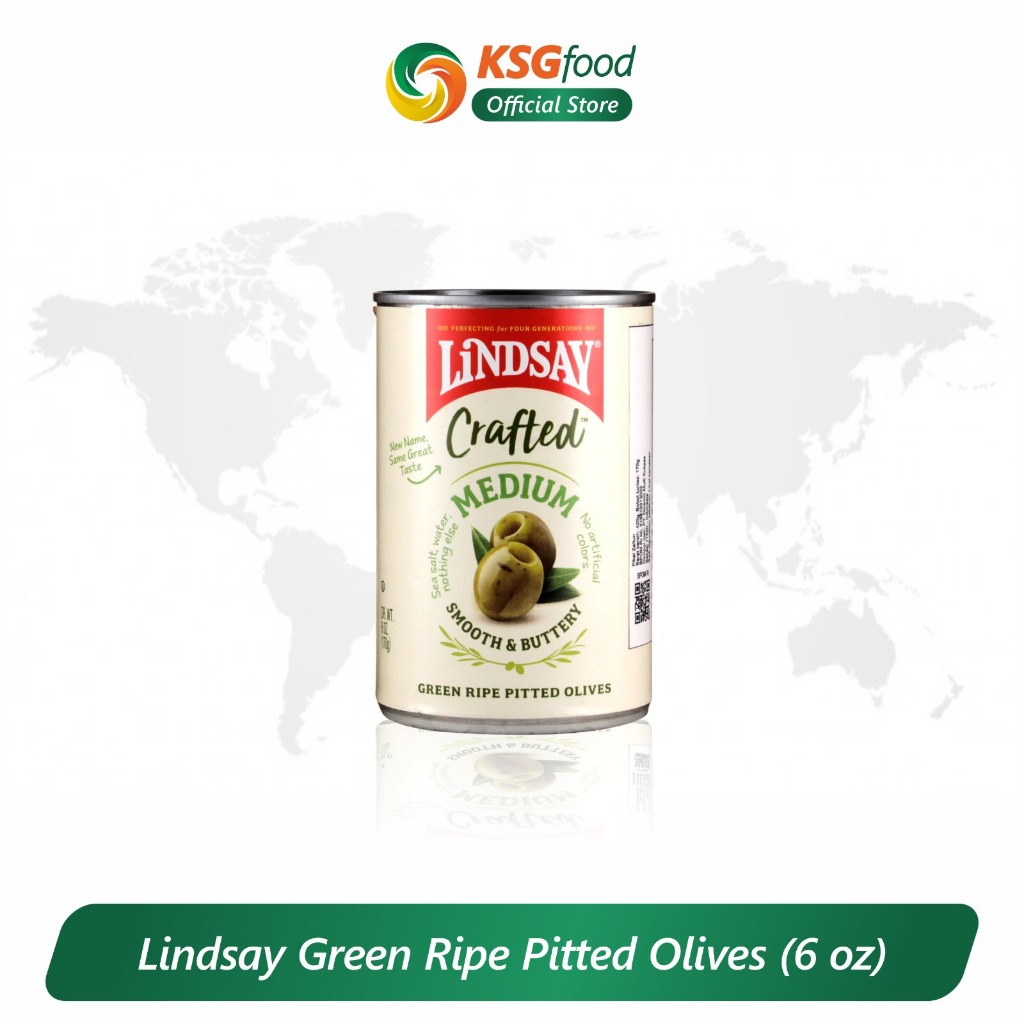 

LINDSAY MEDIUM GREEN RIPE PITTED OLIVES