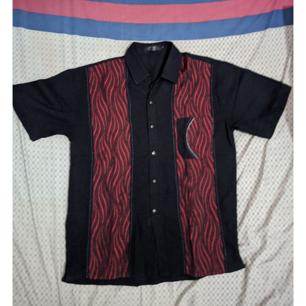 Versace kemeja lengan pendek ukuran "XL"