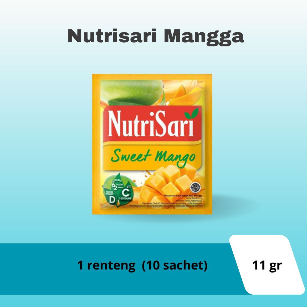 

Nutrisari 1 renteng isi 10 sachet promo grosir 11g