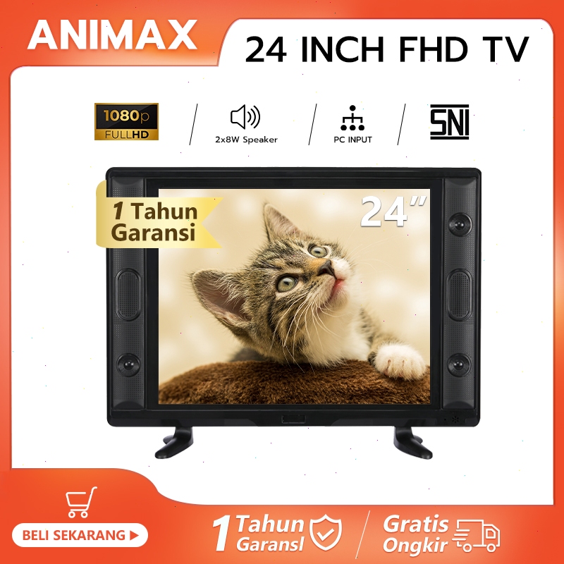 Animax TV Digital 24/25 Inch TV Analog 20 inch 22 inch 24 inch 25 inch Digital TV LED FHD Televisio 