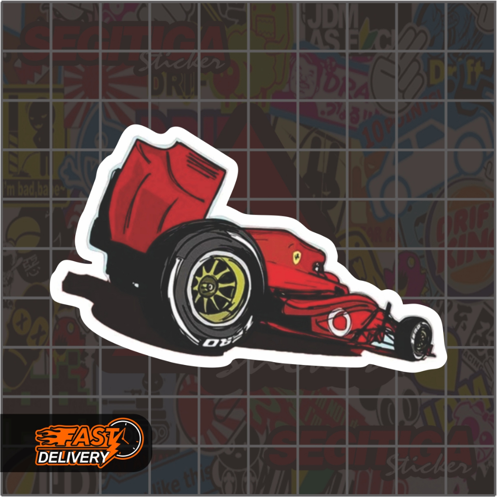

Sticker Mobil F1 Ferrari Ukuran 8 x 5 Cm