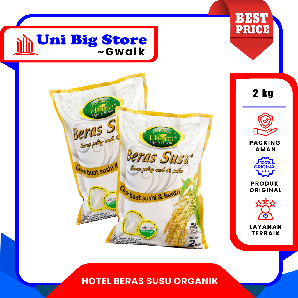 

HOTEL BERAS SUSU ORGANIK PALING ENAK SUHI & BENTO - 2 kg