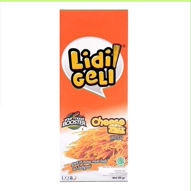 

Mie Lidi Cheese / Keju Renyah dengan Bumbu Melimpah - Lidi Geli ( snack mie lidi-lidian )