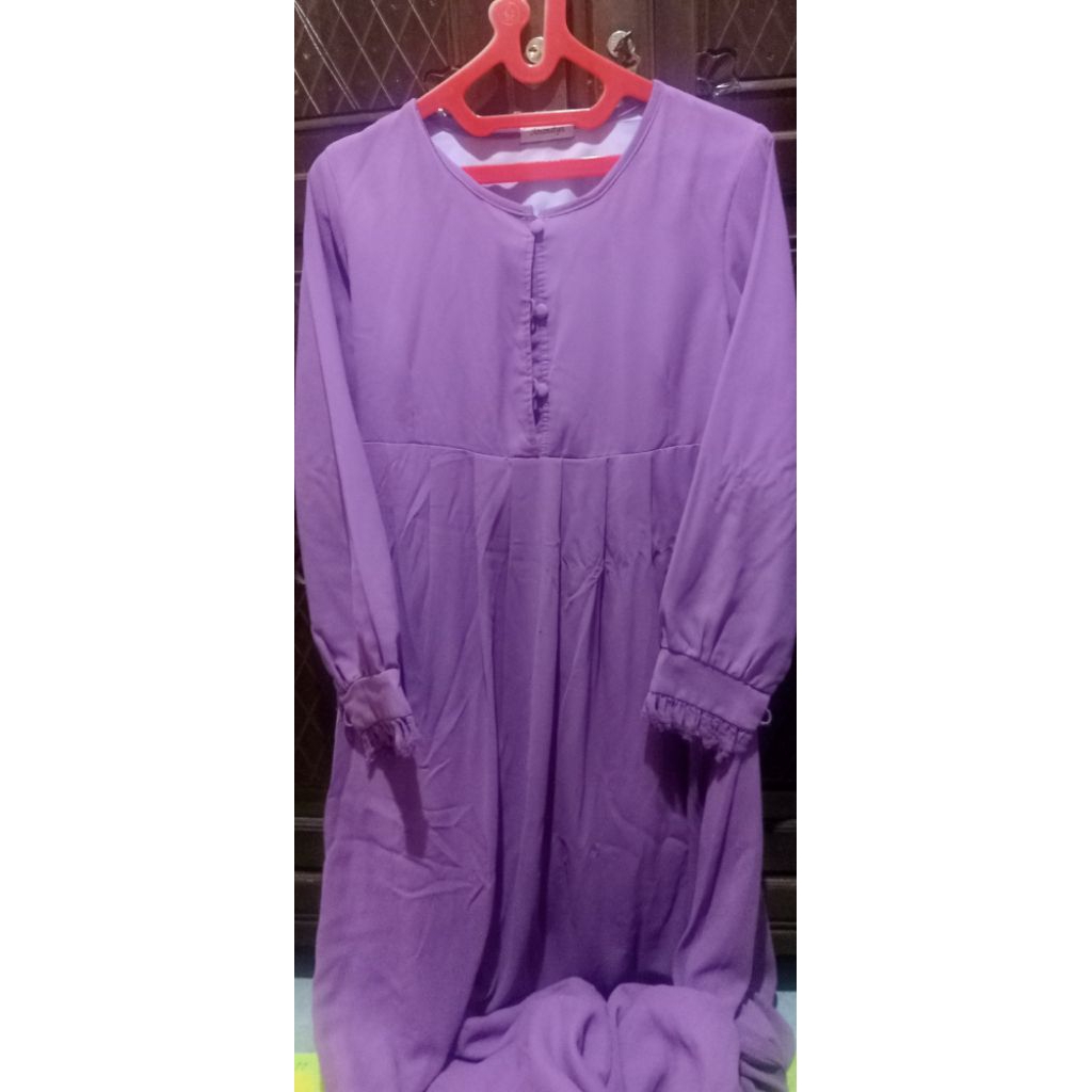 Gamis Syari Lilac Preloved