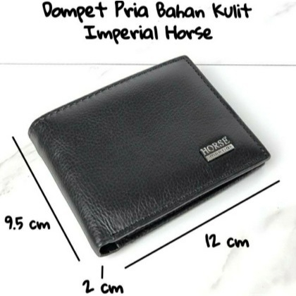 Dompet Kulit Pria - Horse Imperial | Dompet Lipat Cowok Premium Elegan Bahan Kulit Sapi