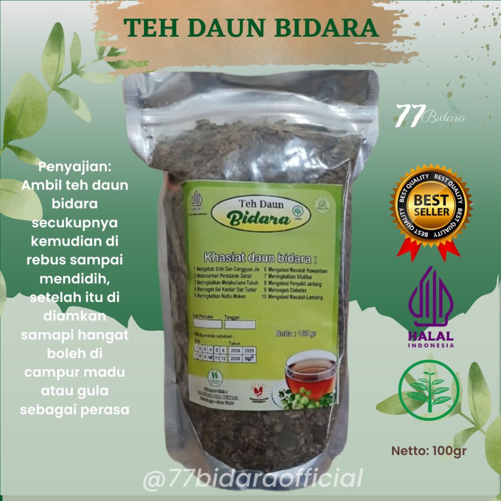 

Teh Daun Bidara 100gr / Teh Bidara/ Teh Bidara Herbal / Daun Teh bidara / Bidara teh