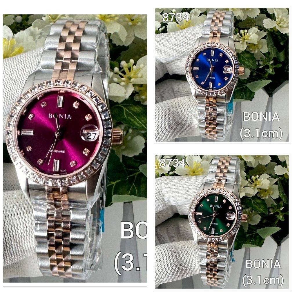 JAM TANGAN CEWEK BONIA DIAMOND PERMATA / BONIA ORIGINAL FACTORY