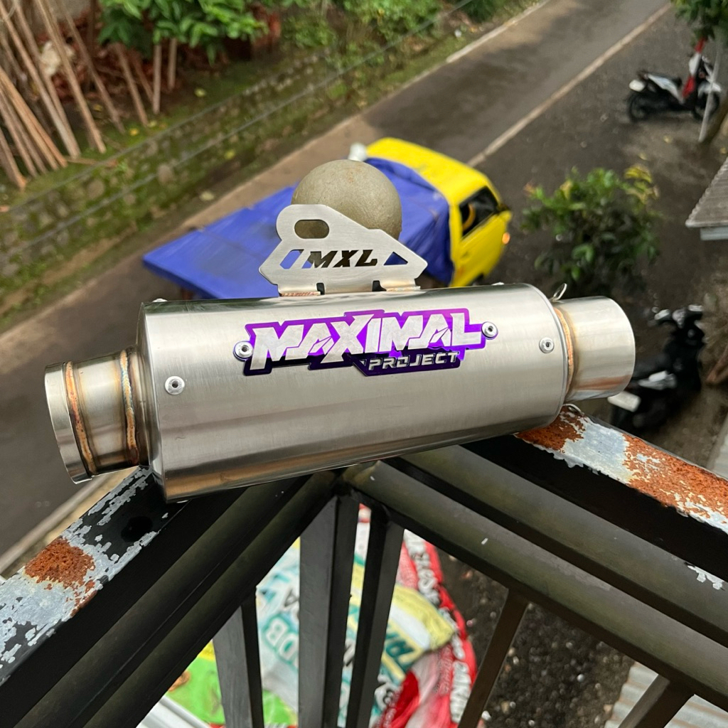 Silencer Knalpot Universal Tipe Pro1 in out 50mm Sarteng Sarful Original Maximal Project