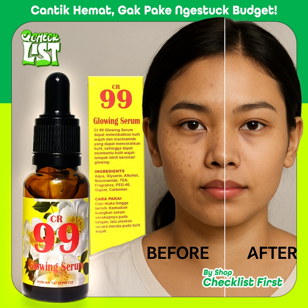 (𝗘𝗖𝗘𝗥) Serum Natural 99 Original 20ml + Serum Pemutih Wajah