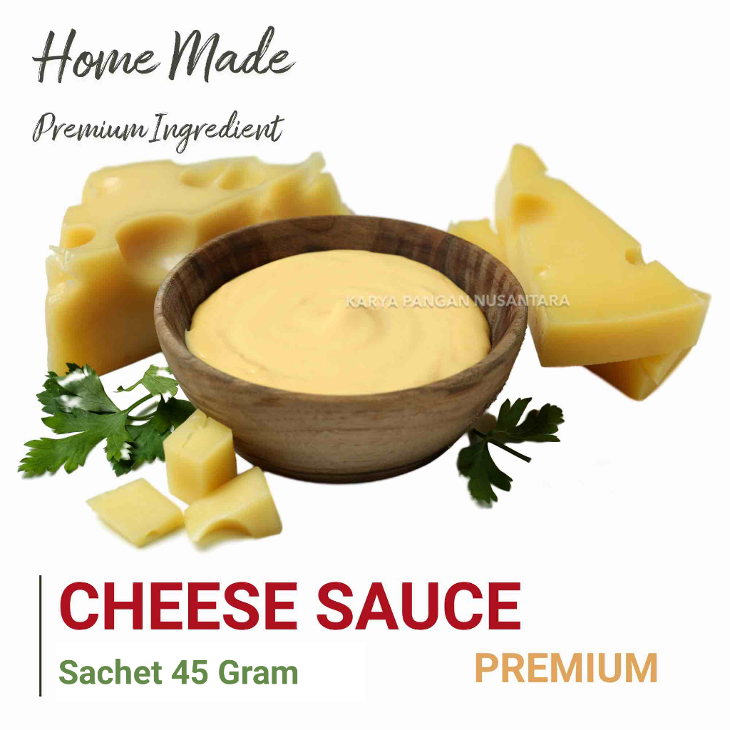 

CHEESE SAUCE PREMIUM HOME MADE SAUS KEJU PACK SACHET
