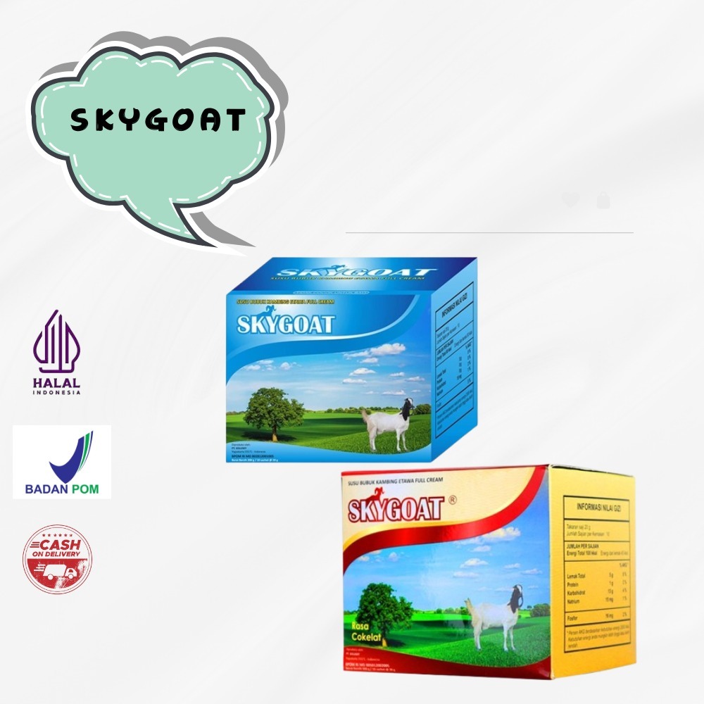 

SKYGOAT/SKY GOAT SUSU KAMBING ETAWA BUBUK FULL CREAM ORIGINAL