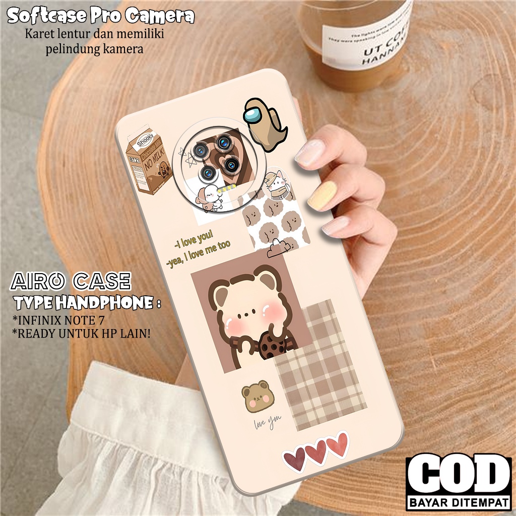 Case INFINIX NOTE 7 - Softcase INFINIX NOTE 7 - Fashion Case KARTUN - Casing INFINIX NOTE 7 - Softca