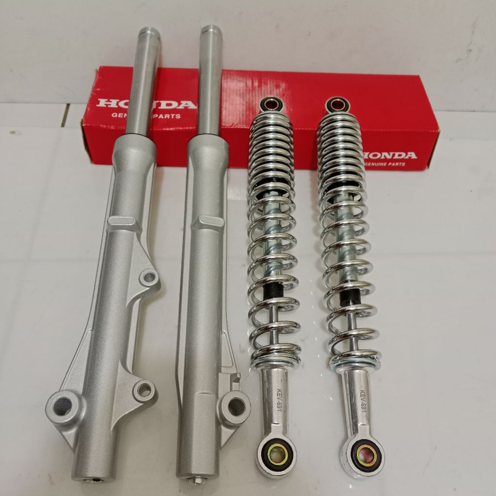 AS SHOCK DEPAN DAN BELAKANG HONDA SUPRA X SUPRA FIT LAMA SUPRA 100 SEPASANG KEV ORI