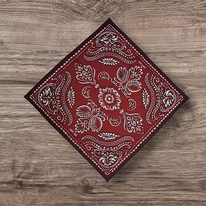 ART.INK - slayer bandana motif korean - slayer bandana scraf fashion - BATIK MERAH