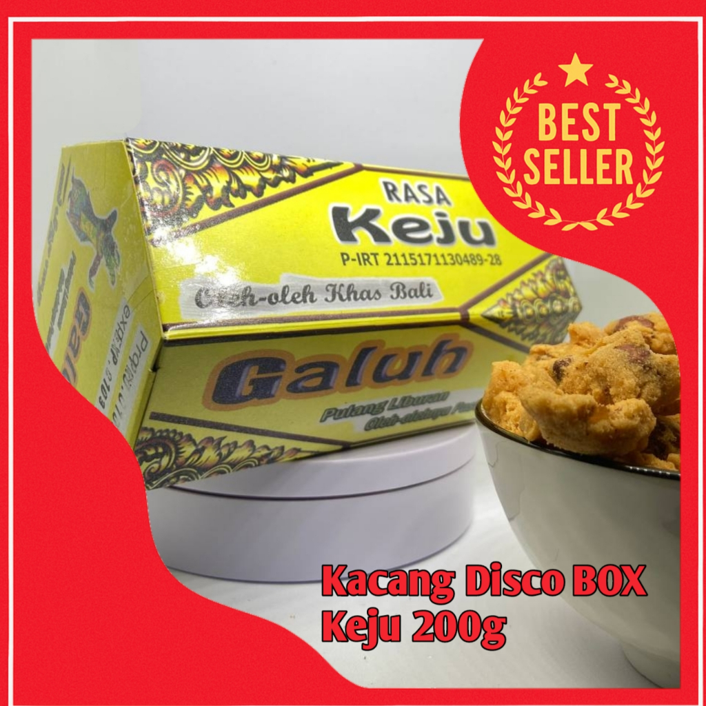 

Kacang Disco Galuh Box 200g – Oleh Oleh Khas Bali Rasa Keju, Camilan Lebaran Renyah Halal