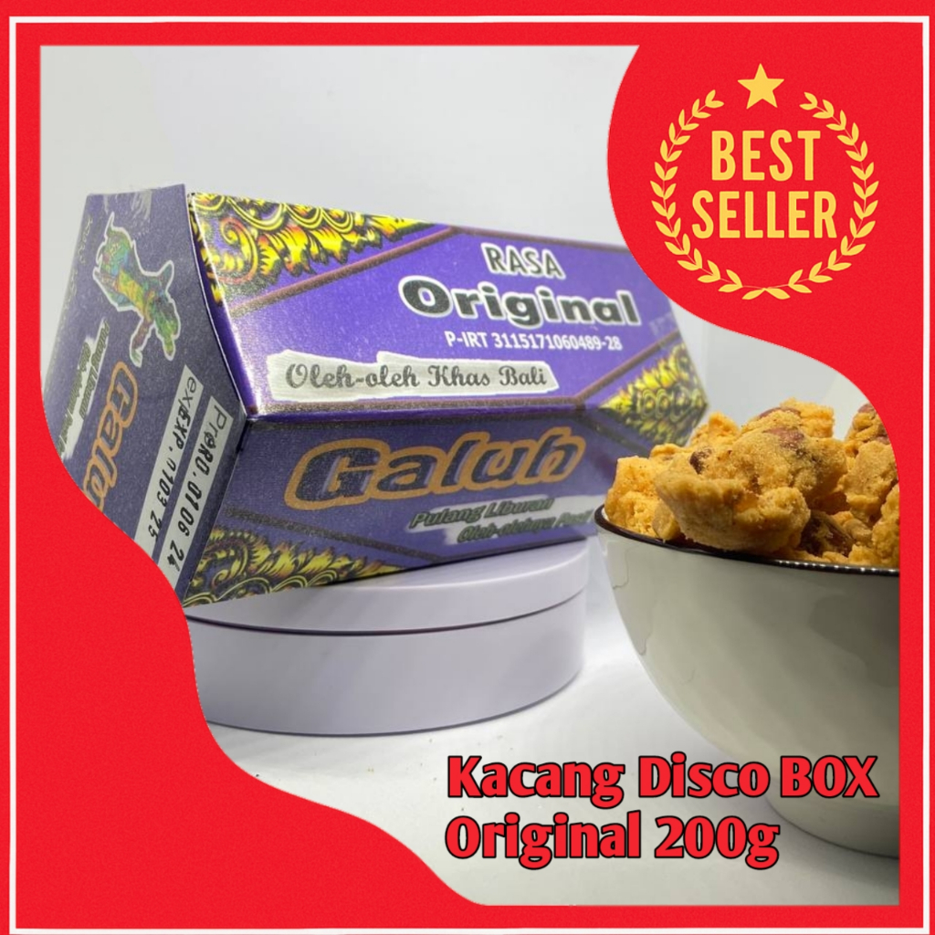 

Kacang Disco Galuh Box 200g – Oleh Oleh Khas Bali Rasa Original, Camilan Lebaran Murah