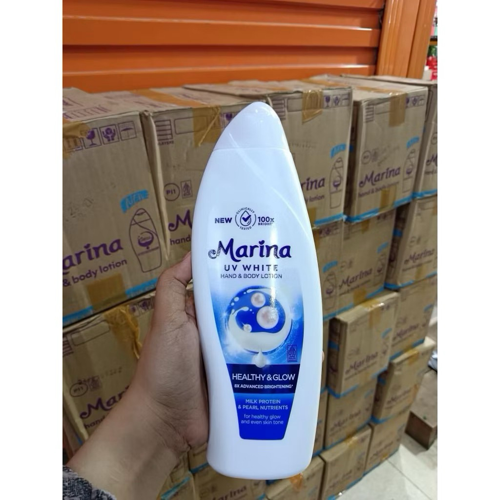 Body Lotion Marina White Biru