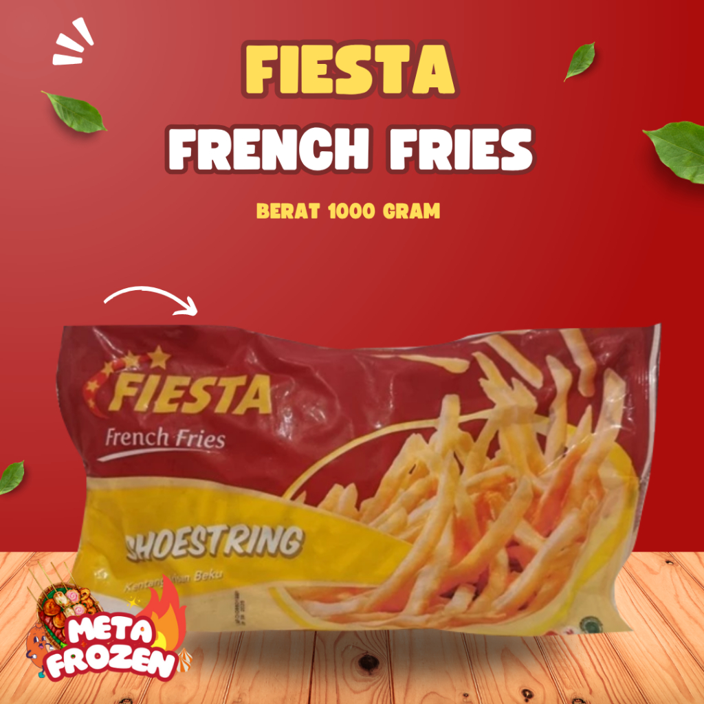 

Fiesta French Fries Shoestring Kentang 1000 Gr / Kentang Fiesta 1000 gr
