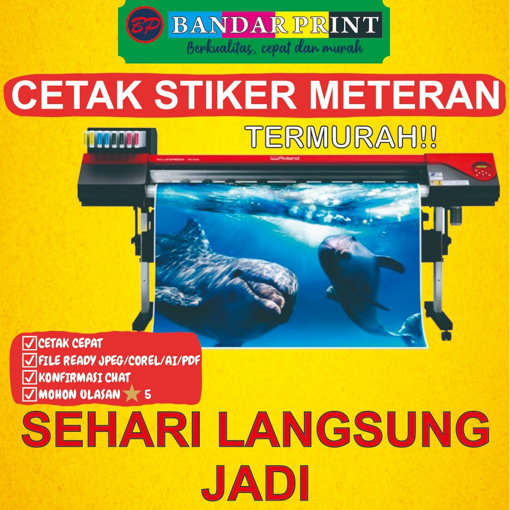 

CETAK STIKER METERAN VINYL, RITRAMA, TRANSPARAN, ONE WAY