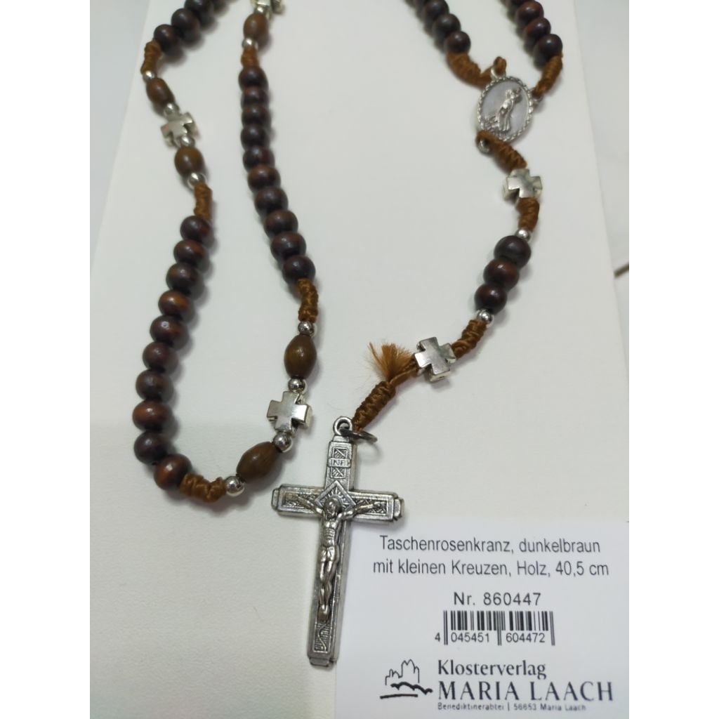 Kalung Rosario Katolik Kayu