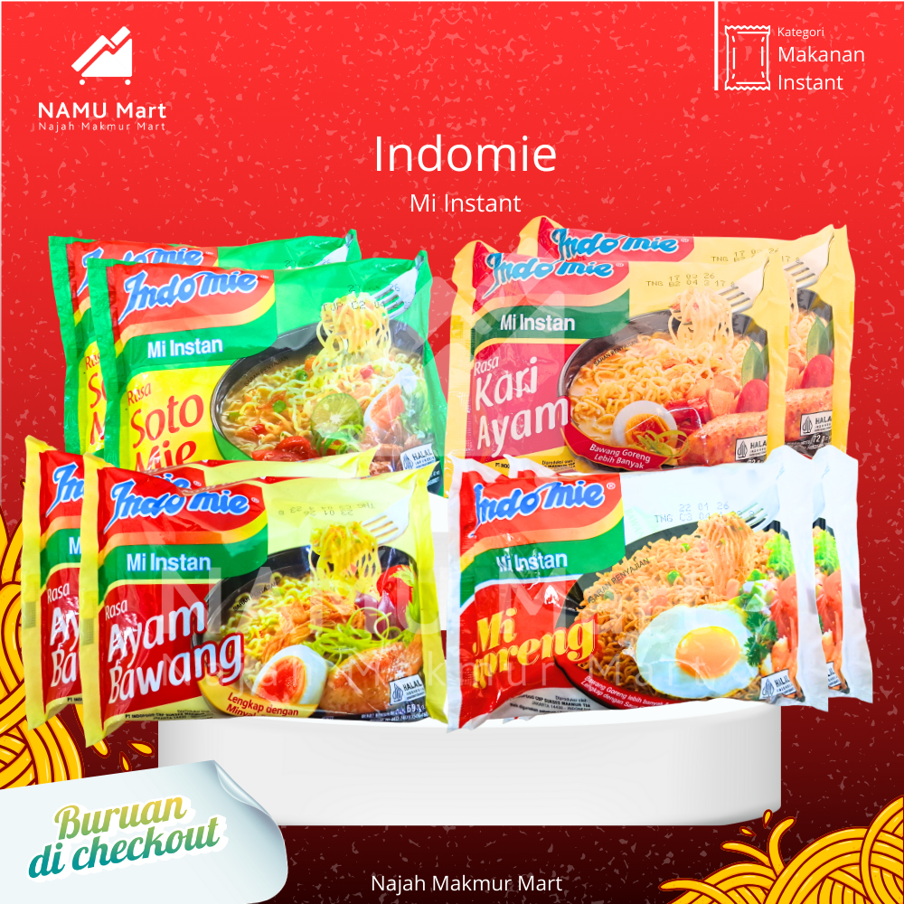 

Indomie Banyak Rasa-Mie Instan Halal BPOM