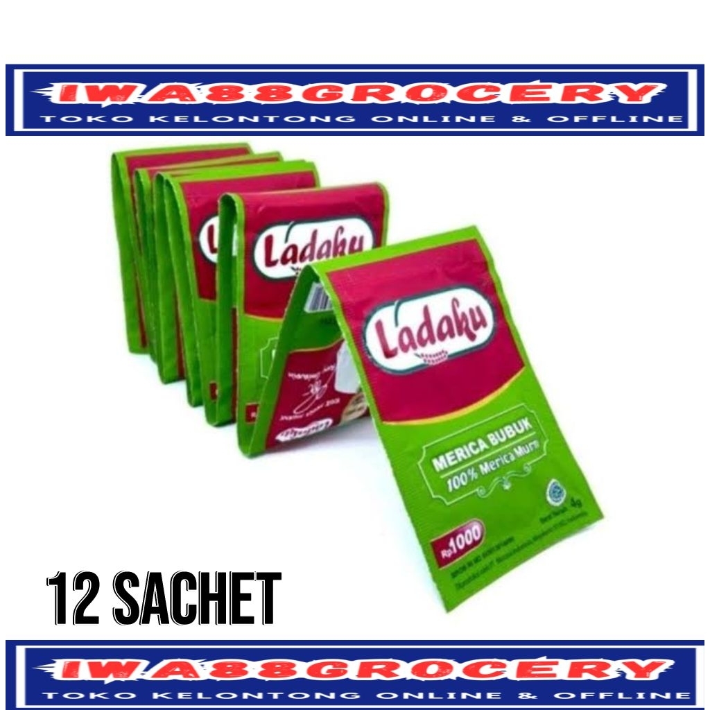 

LADAKU MERICA lada BUBUK murni 12Sachet