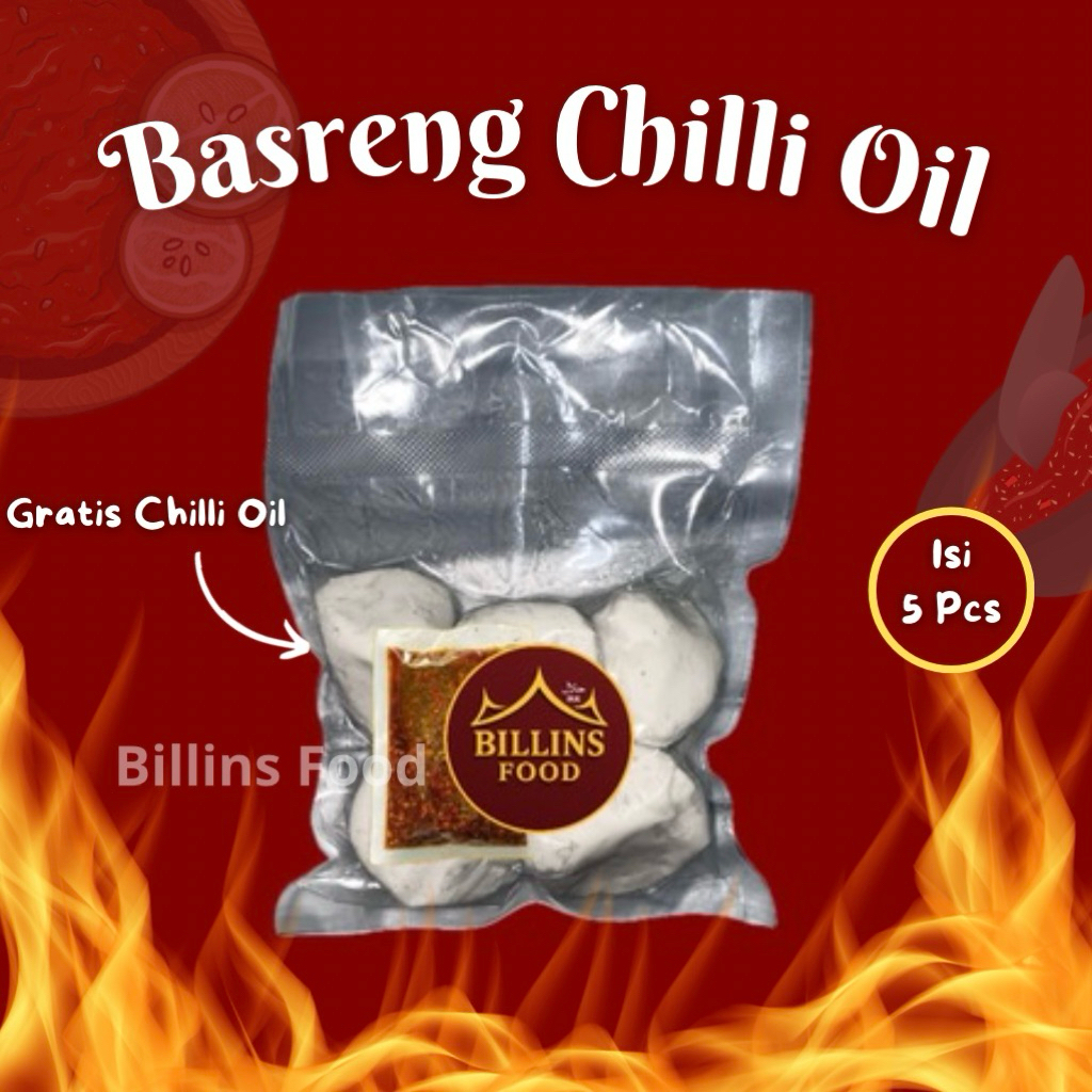 

BASRENG CHILLI OIL 1 PACK ISI 5 PCS FROZEN FOOD BILLINS FOOD