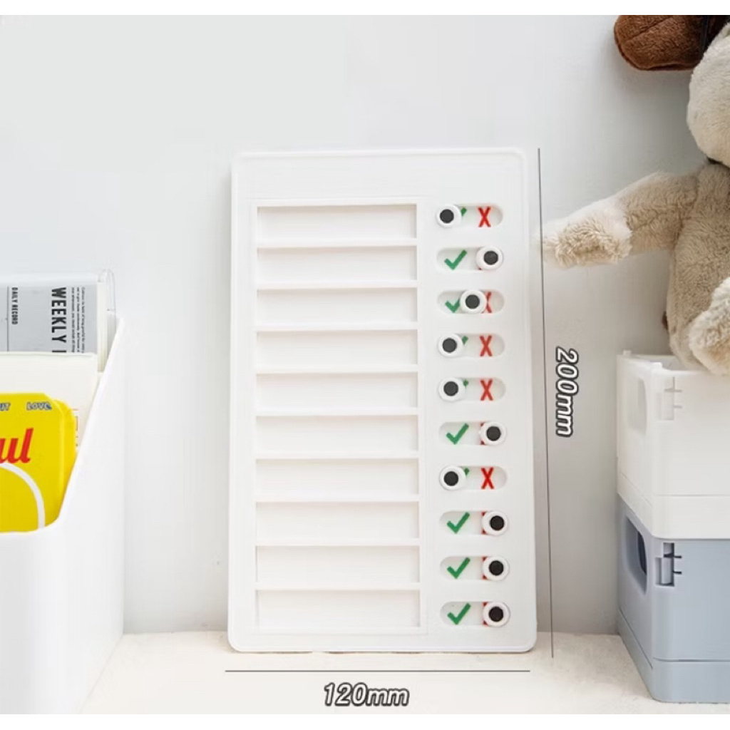 

Papan Checklist, Papan Jadwal Belajar, Papan Daily To Do List