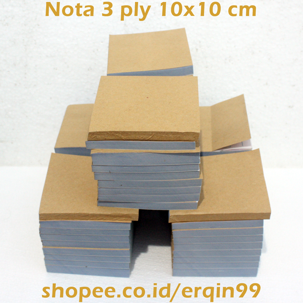 

Cetak Nota Custom, 3 Lapis, 1 Rim, 10x10 cm
