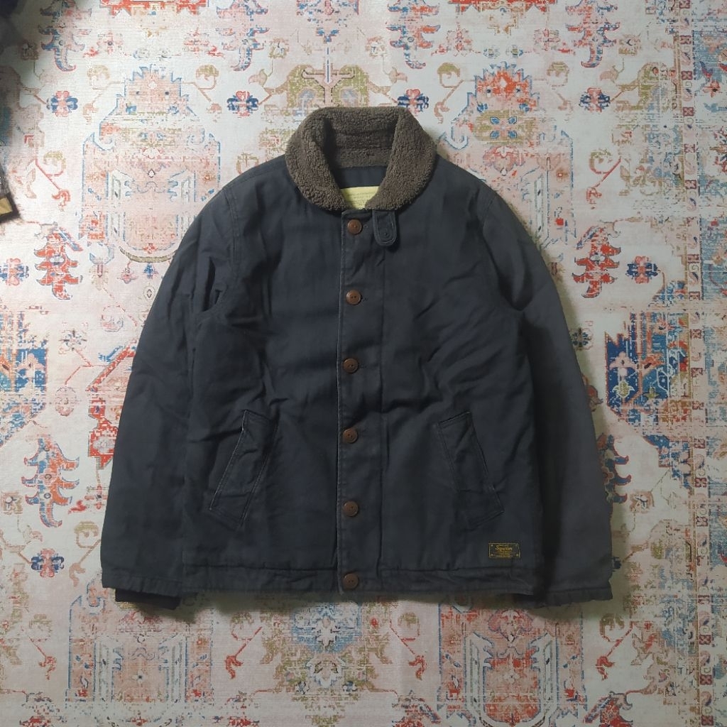 WHO AU California N1 Deck Jacket, Vintage Jacket, Duck Canvas, Detroit Jacket, Work Jacket, Denim Ja